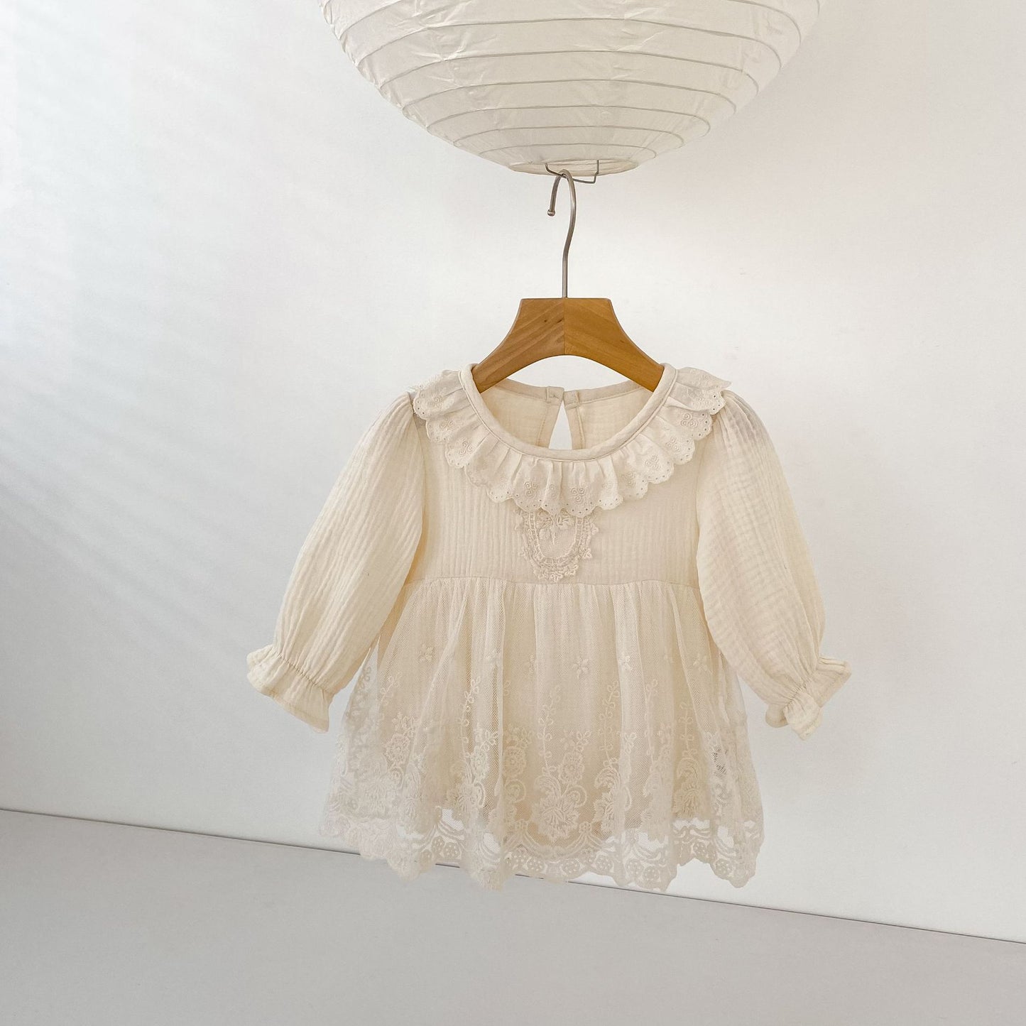長袖ワンピース Lace Mesh Dress Romper レース メッシュ ドレスロンパース【mh0012182】