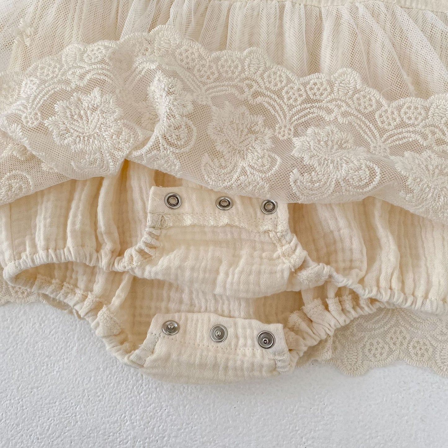 長袖ワンピース Lace Mesh Dress Romper レース メッシュ ドレスロンパース【mh0012182】
