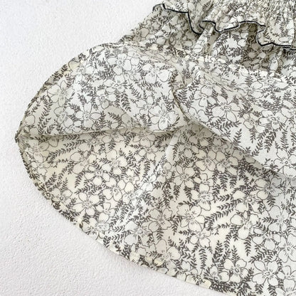 ノースリーブワンピース ベビーキッズワンピース サンドレス サマードレス ノースリーブ フラワー花柄刺繍 リゾート【mh0005103】