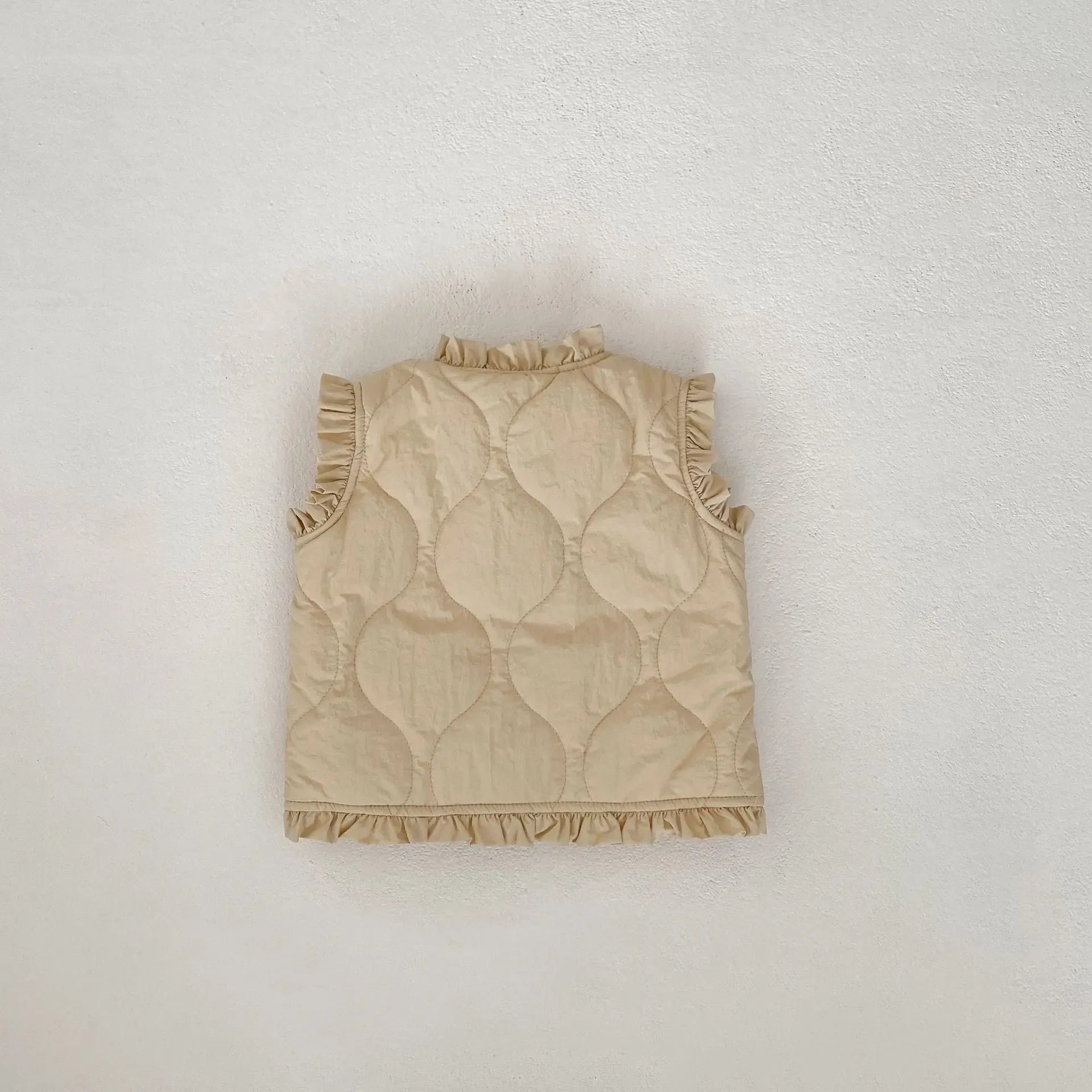 ベスト ベビーベスト フリルバイピングキルティングベスト【mh0008259】