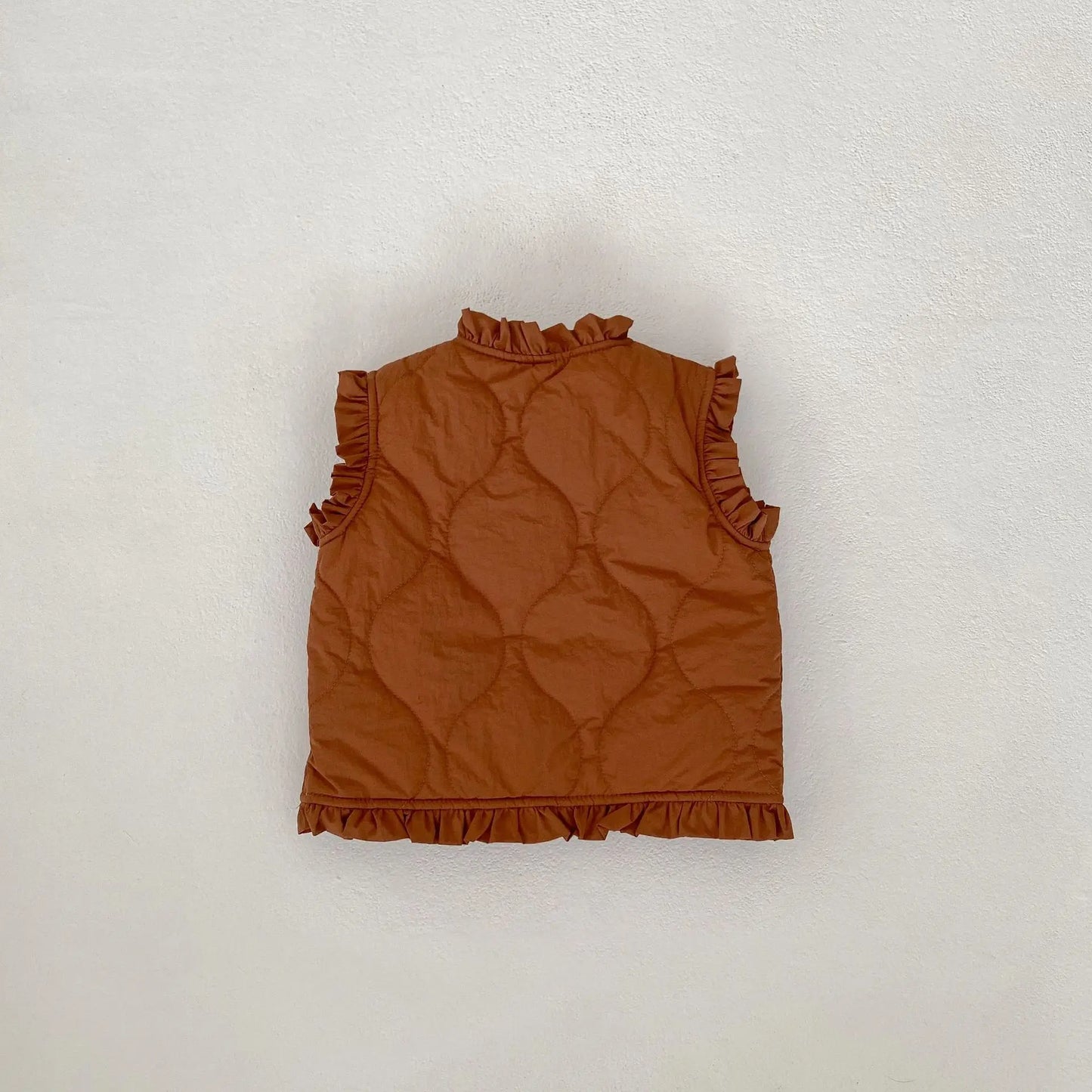 ベスト ベビーベスト フリルバイピングキルティングベスト【mh0008259】