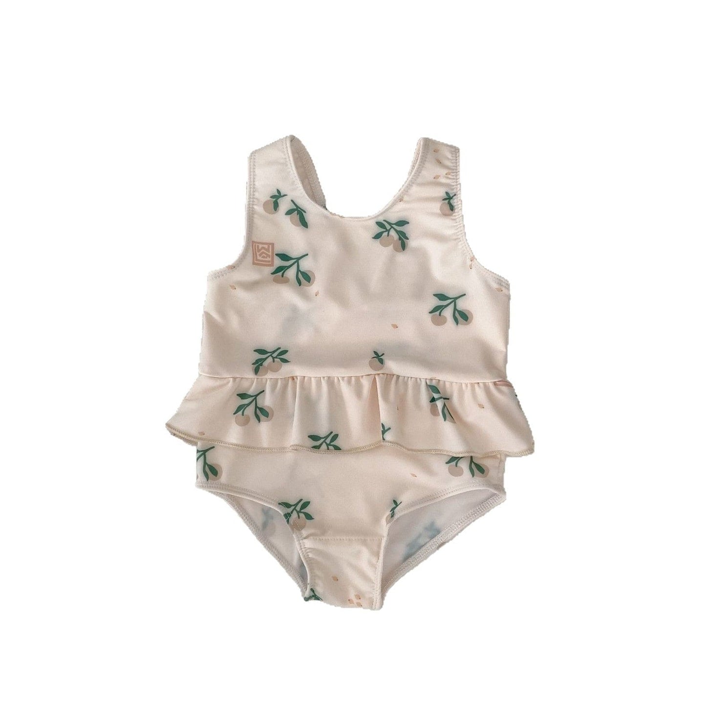 ベビー用水着 ベビー水着 フラワープリントフリルノースリーブワンピーススイムウェア【mh0010150】