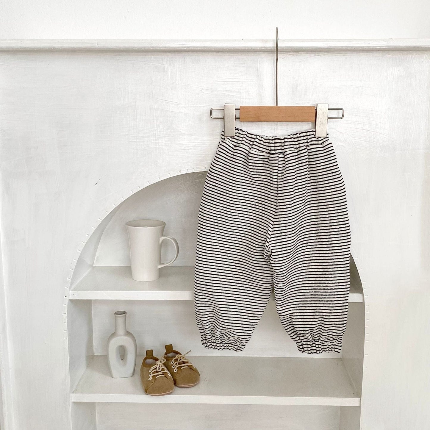 ロングパンツ・スウェットパンツ ボーダーロングスウェットパンツ【mh0010500】