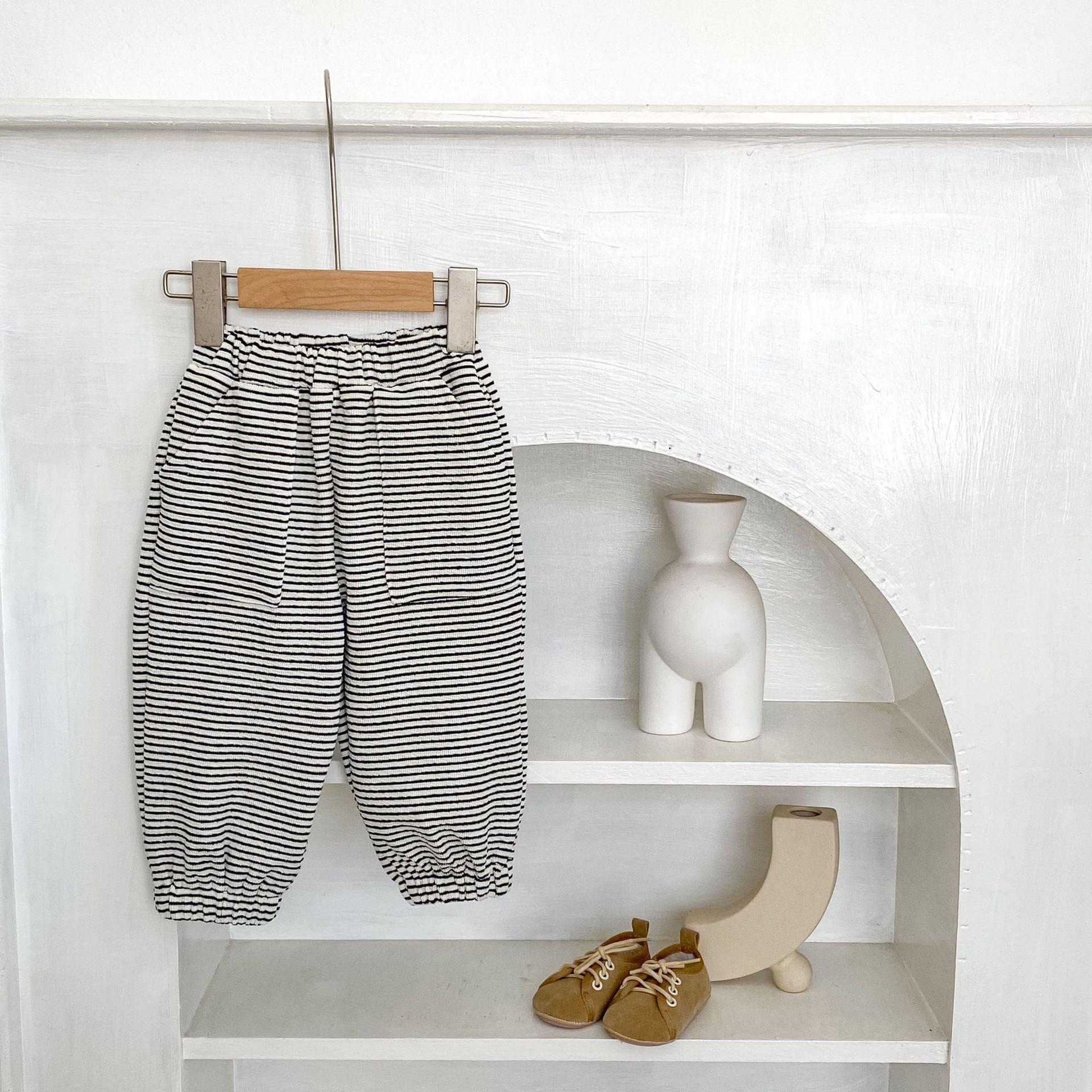 ロングパンツ・スウェットパンツ ボーダーロングスウェットパンツ【mh0010500】