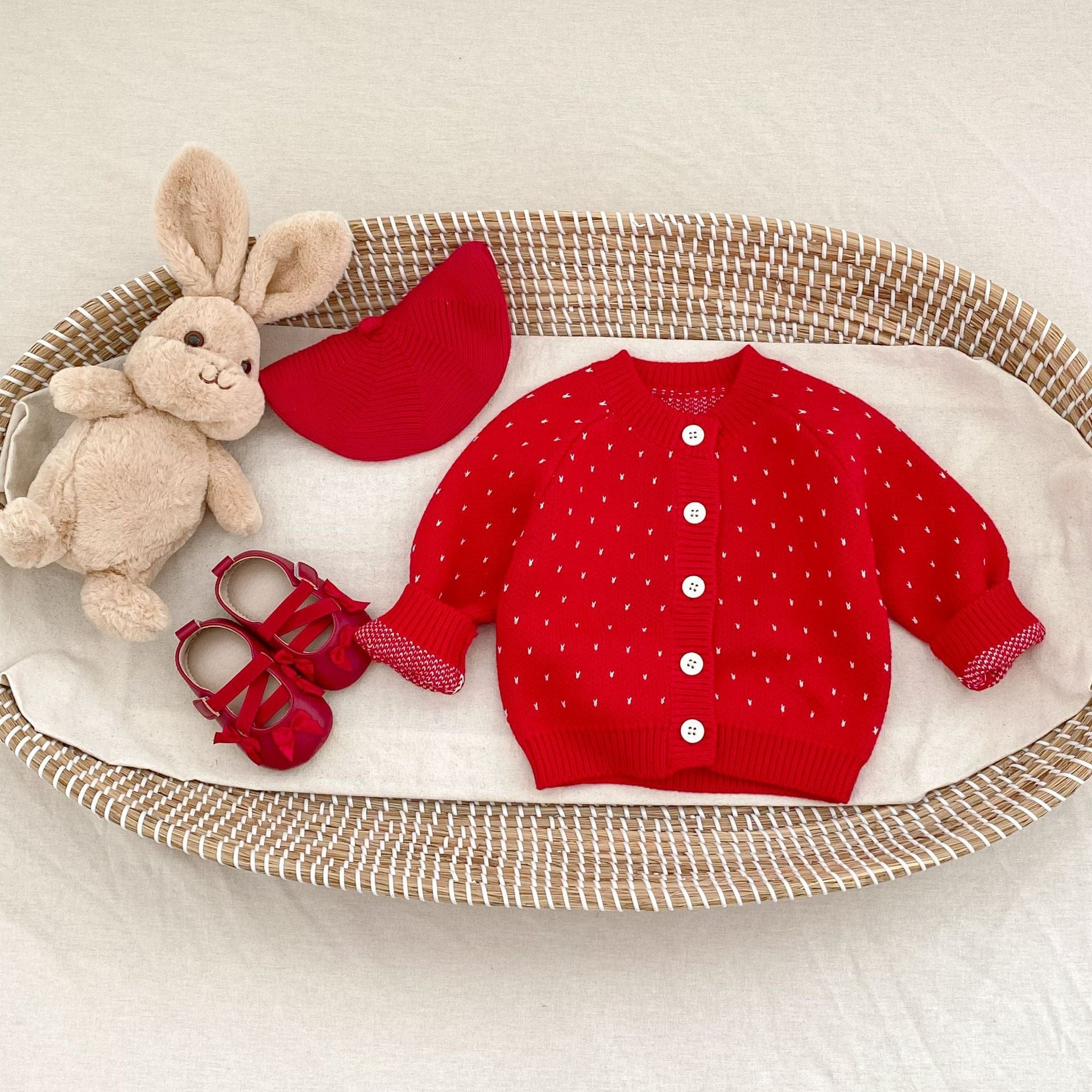 カーディガン・パーカー 水玉いちごドット長袖カーディガンジャケット【mh0010505】