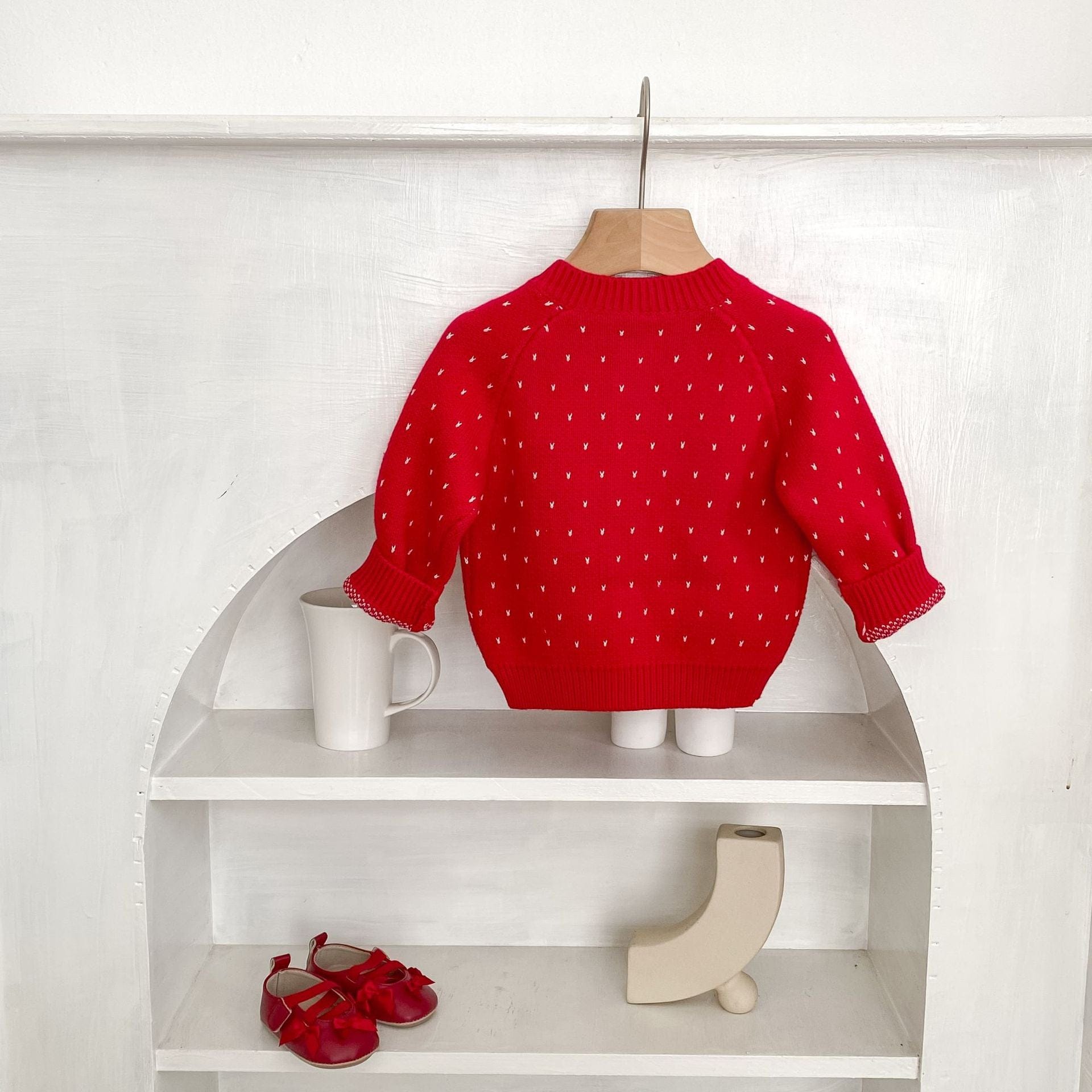 カーディガン・パーカー 水玉いちごドット長袖カーディガンジャケット【mh0010505】