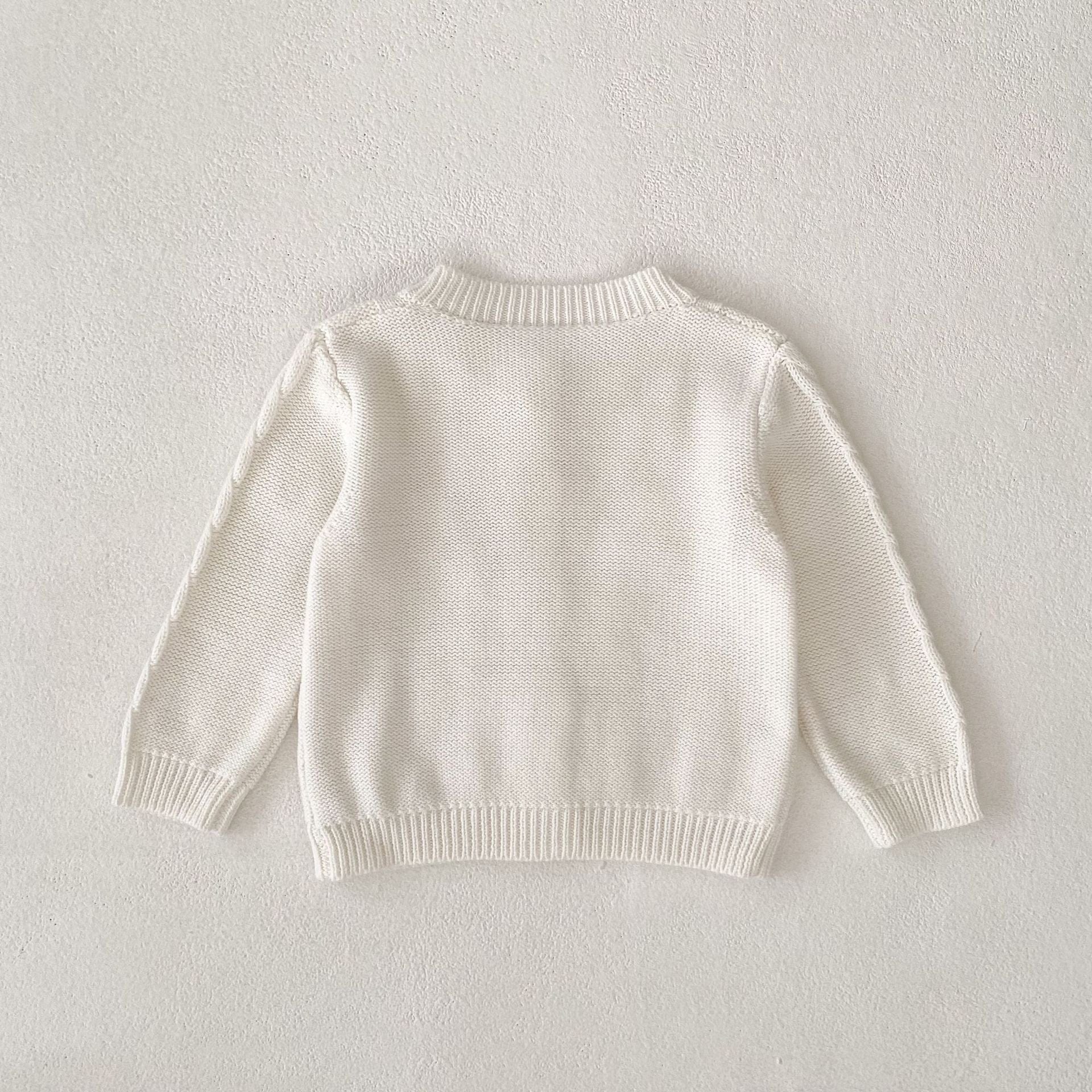 カーディガン・パーカー フラワー刺繍長袖ニットカーディガン【mh0010506】