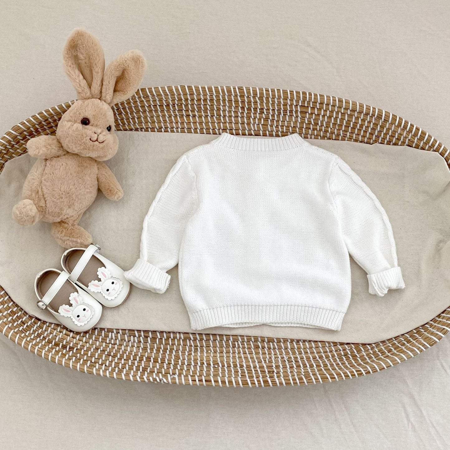 カーディガン・パーカー フラワー刺繍長袖ニットカーディガン【mh0010506】