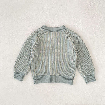 カーディガン・パーカー ストライプニット長袖カーディガンジャケット【mh0010507】