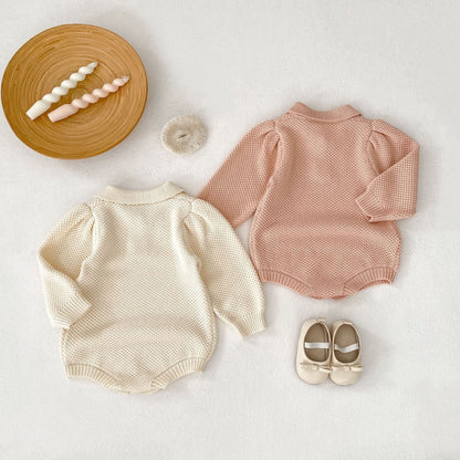 長袖ロンパース カノコポロ襟長袖ロンパース【mh0010508】