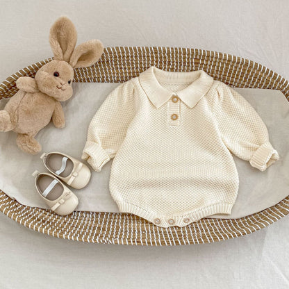 長袖ロンパース カノコポロ襟長袖ロンパース【mh0010508】