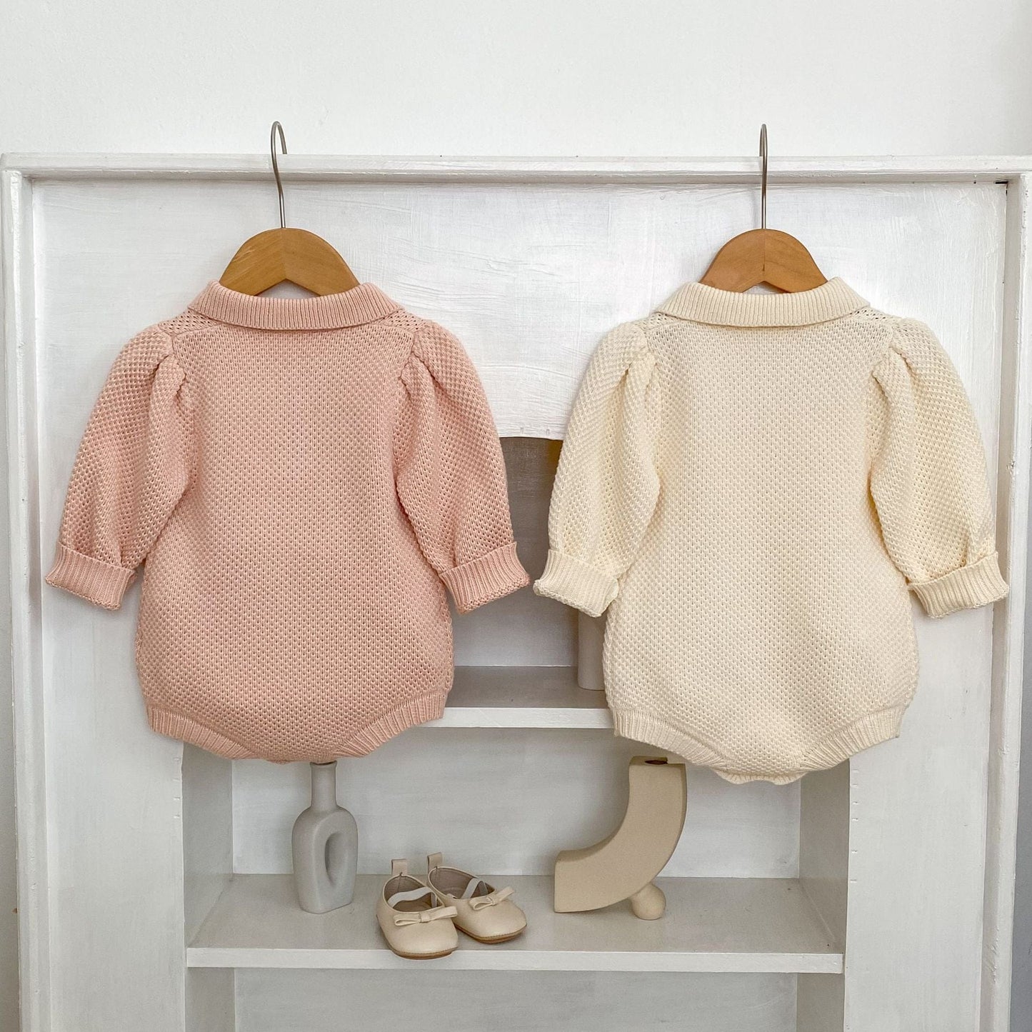 長袖ロンパース カノコポロ襟長袖ロンパース【mh0010508】