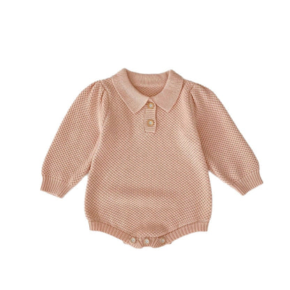 長袖ロンパース カノコポロ襟長袖ロンパース【mh0010508】