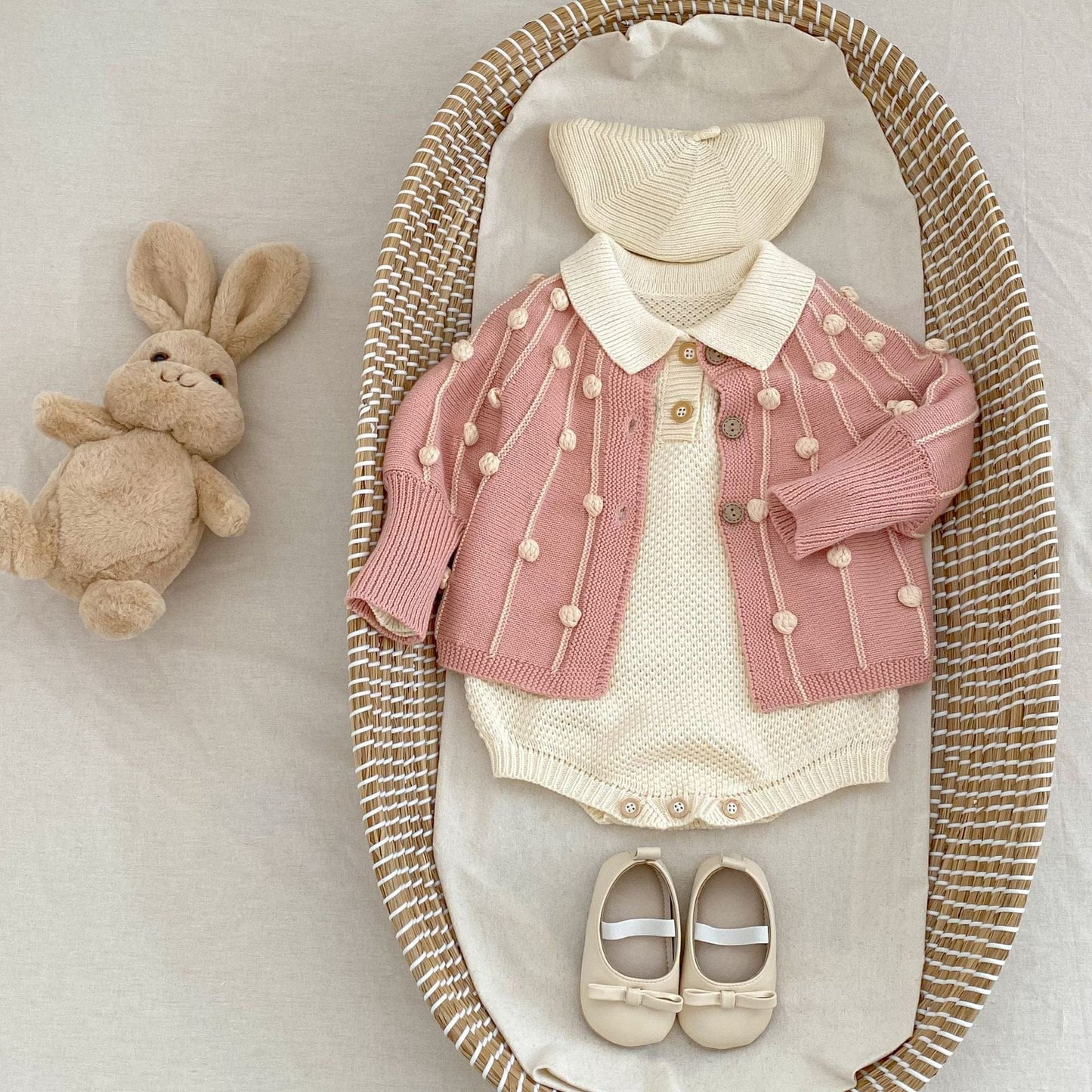 長袖ロンパース カノコポロ襟長袖ロンパース【mh0010508】