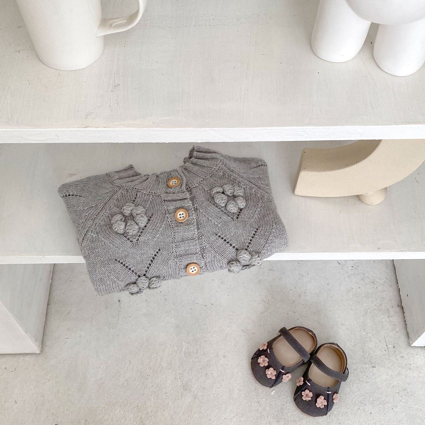 カーディガン・パーカー フラワー刺繍長袖カーディガンジャケット【mh0010511】