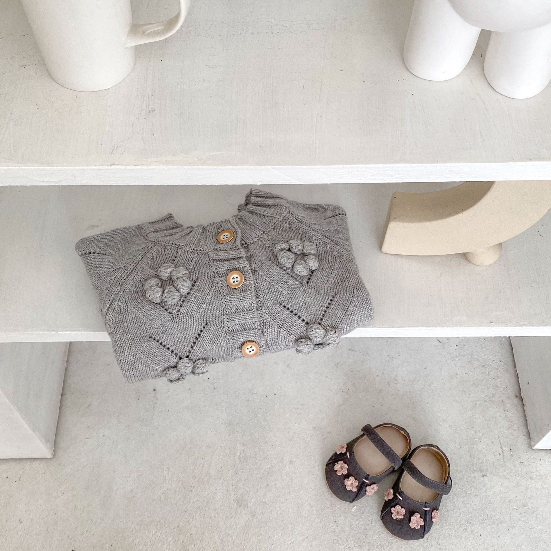 カーディガン・パーカー フラワー刺繍長袖カーディガンジャケット【mh0010511】