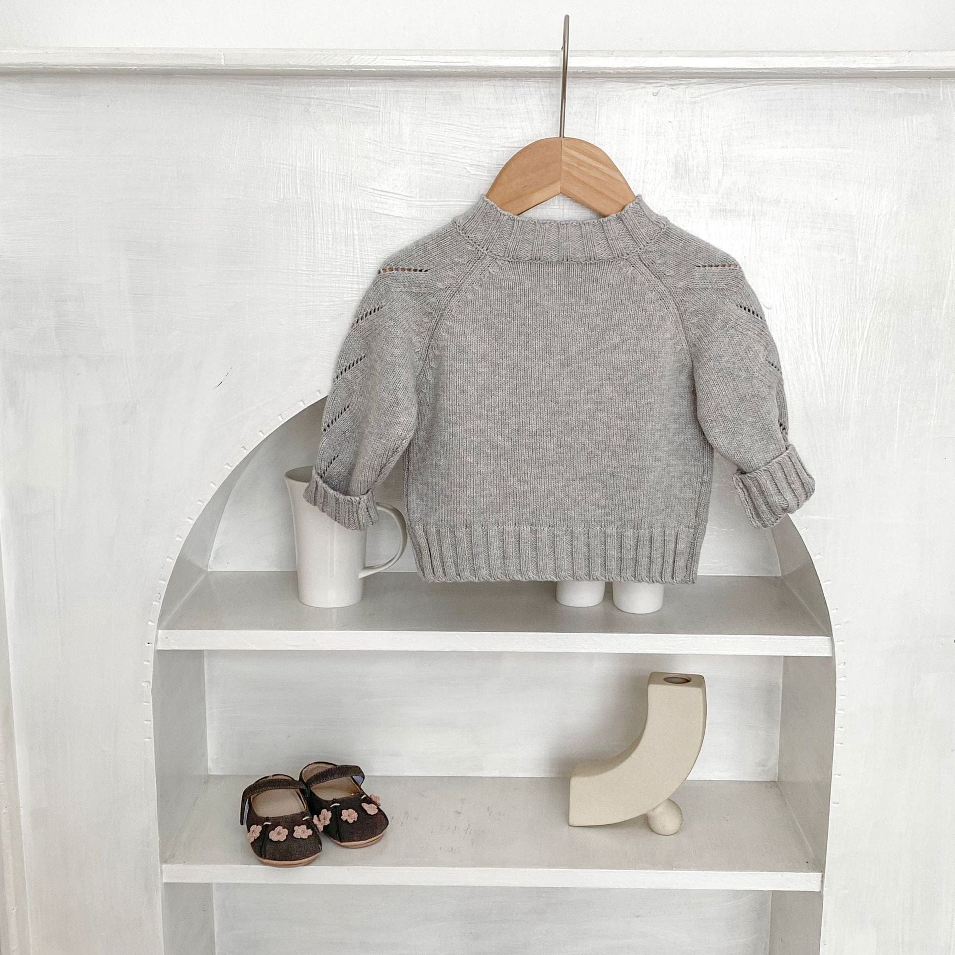 カーディガン・パーカー フラワー刺繍長袖カーディガンジャケット【mh0010511】