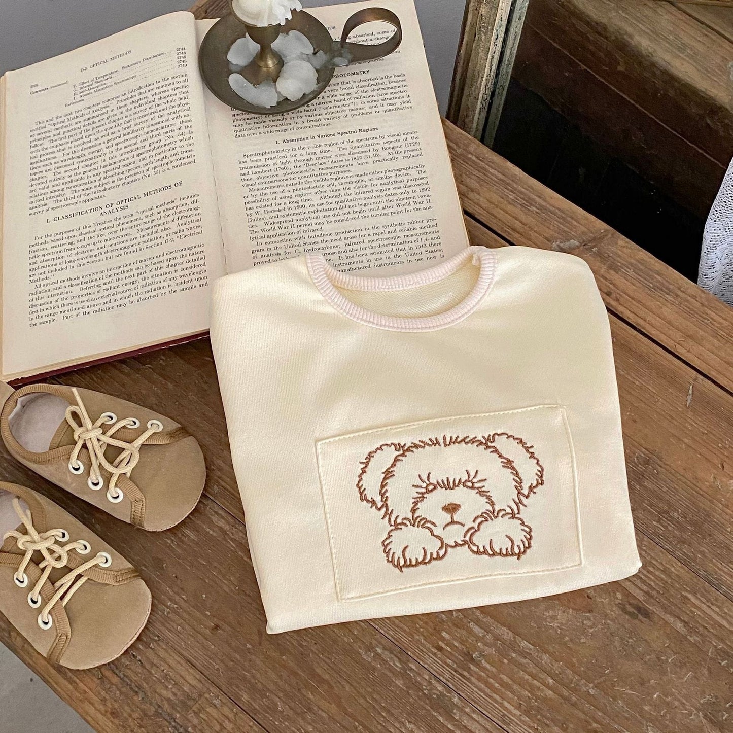 長袖ロンパース ベアくまプリント長袖ロンパース【mh0010514】