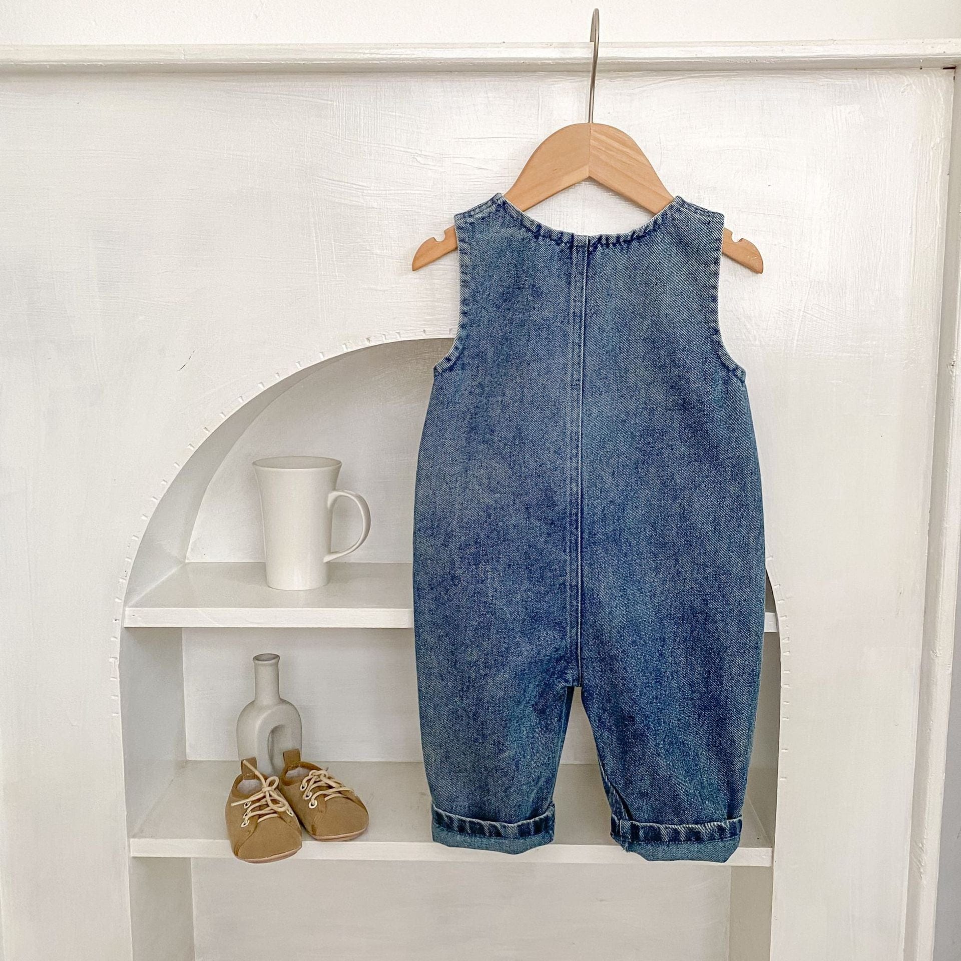 ノースリーブジャンプスーツ デニムノースリーブジャンプスーツ【mh0010519】