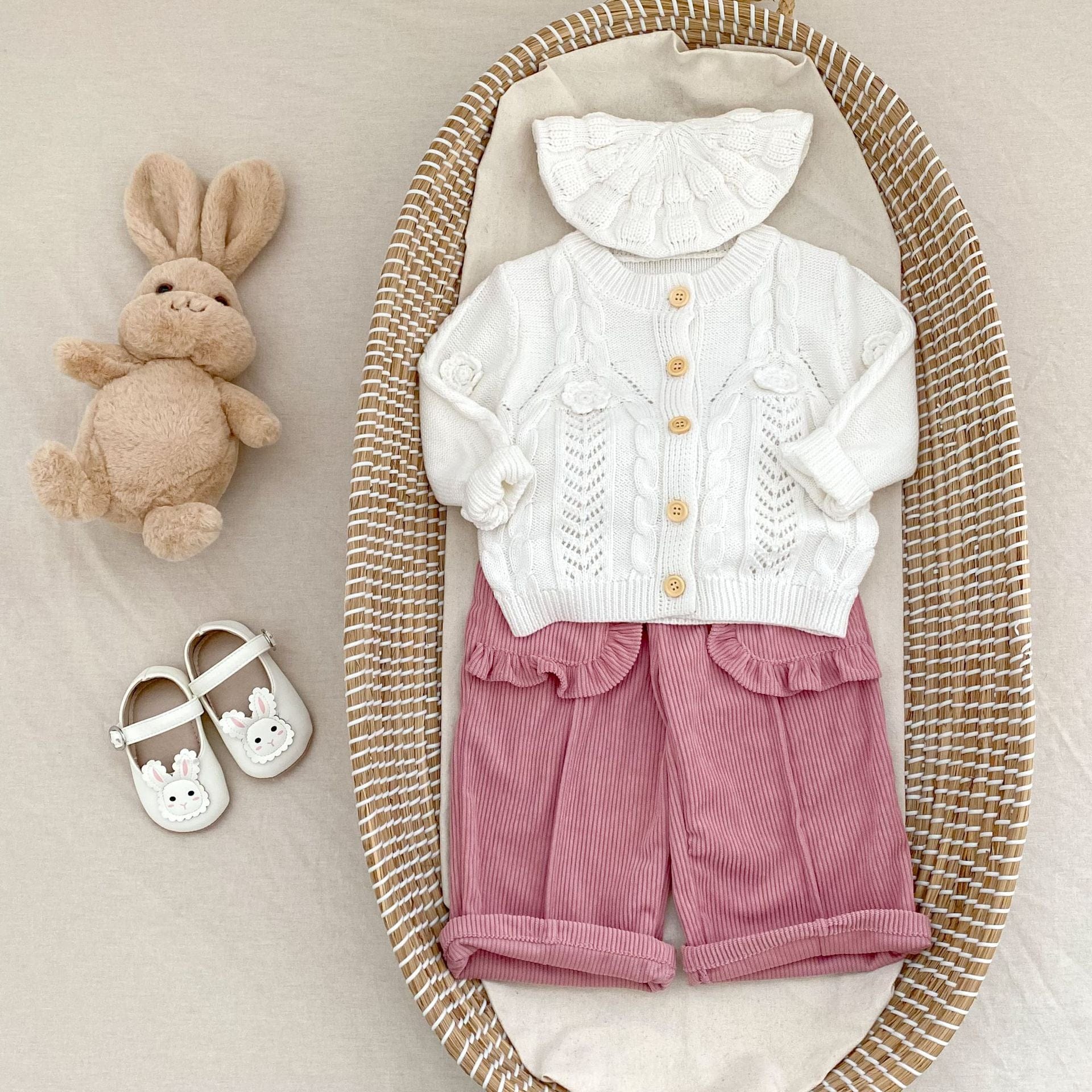 ロングパンツ・スウェットパンツ フリルポケットコーデュロイロングルーズワイドパンツ【mh0010526】