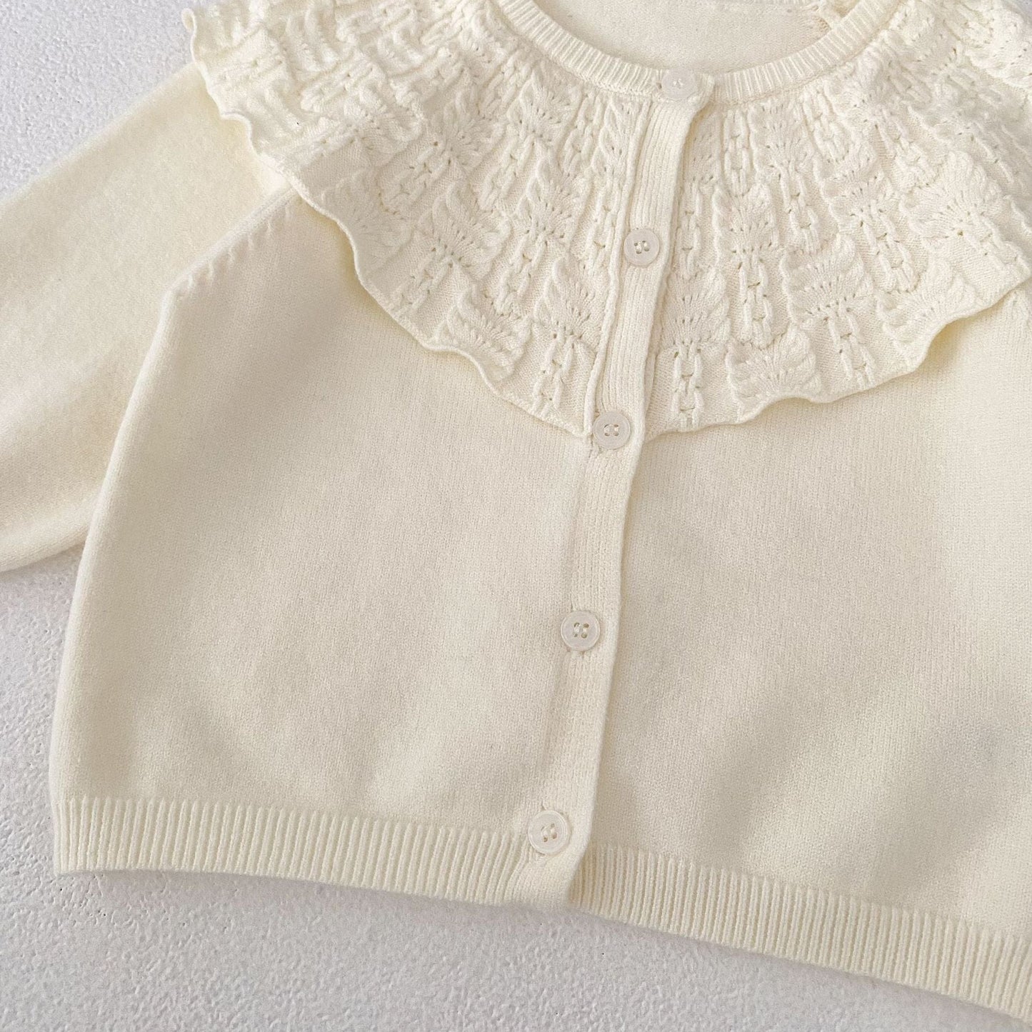 カーディガン・パーカー ビッグカラーニットカーディガンセーター【mh0010842】