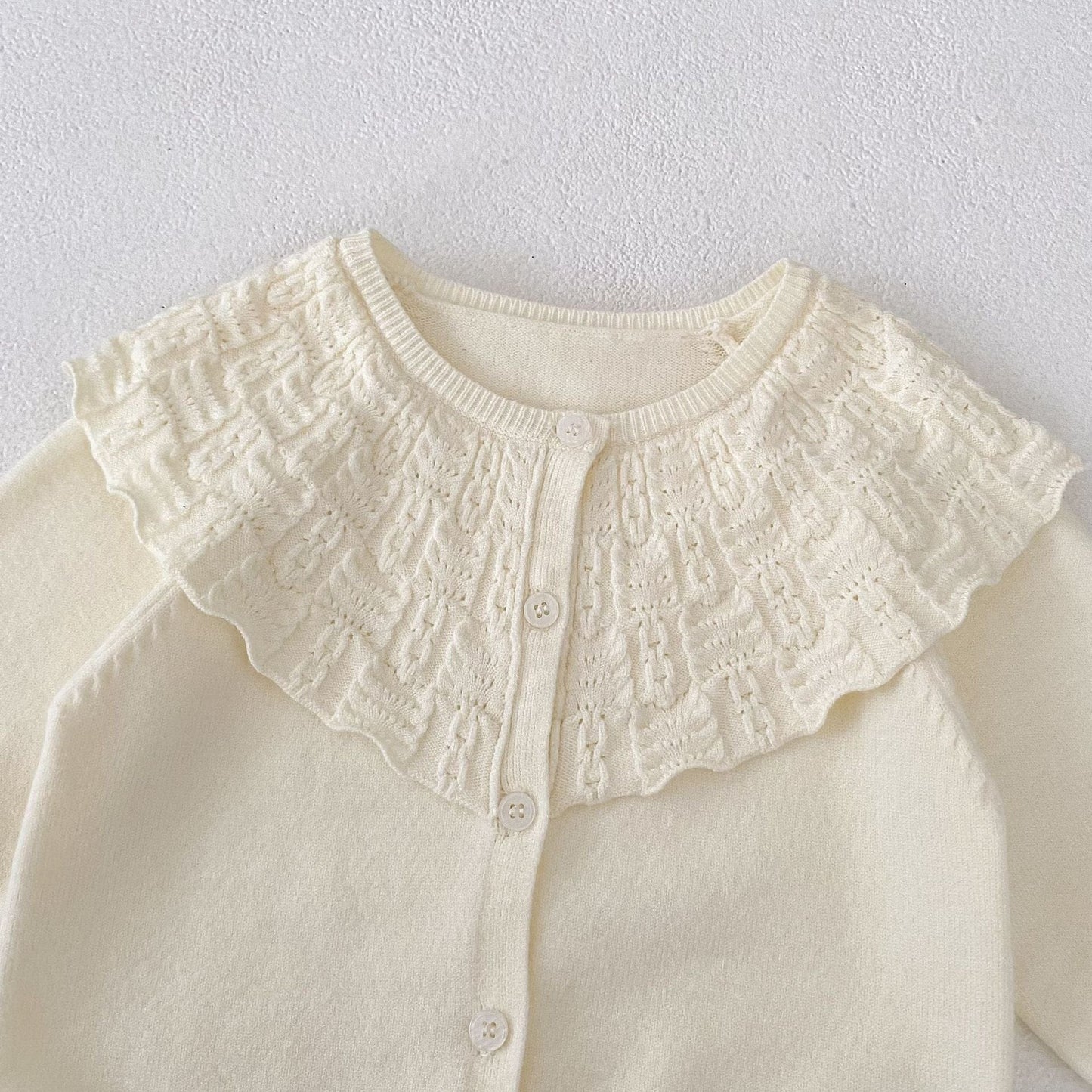 カーディガン・パーカー ビッグカラーニットカーディガンセーター【mh0010842】