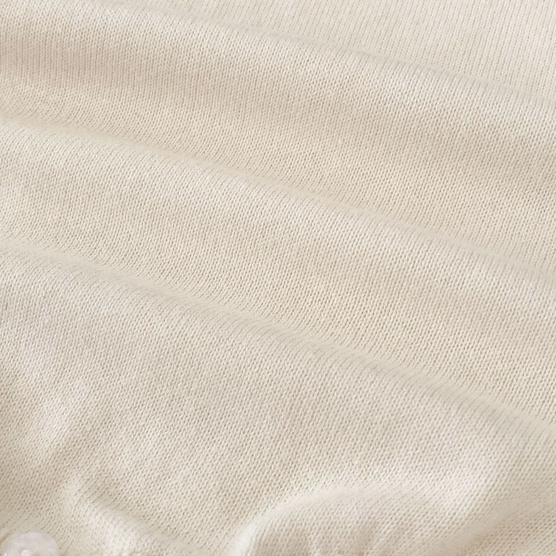 長袖ロンパース フリル襟長袖ニットロンパース/リボンソックス靴下【mh0010844】