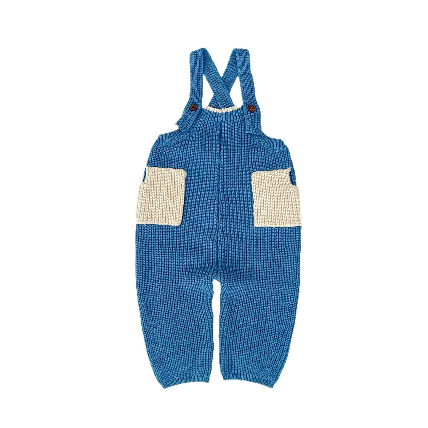 サロペットパンツ・サスペンダーパンツ カラーニットサロペットパンツオーバーオール【mh0010852】