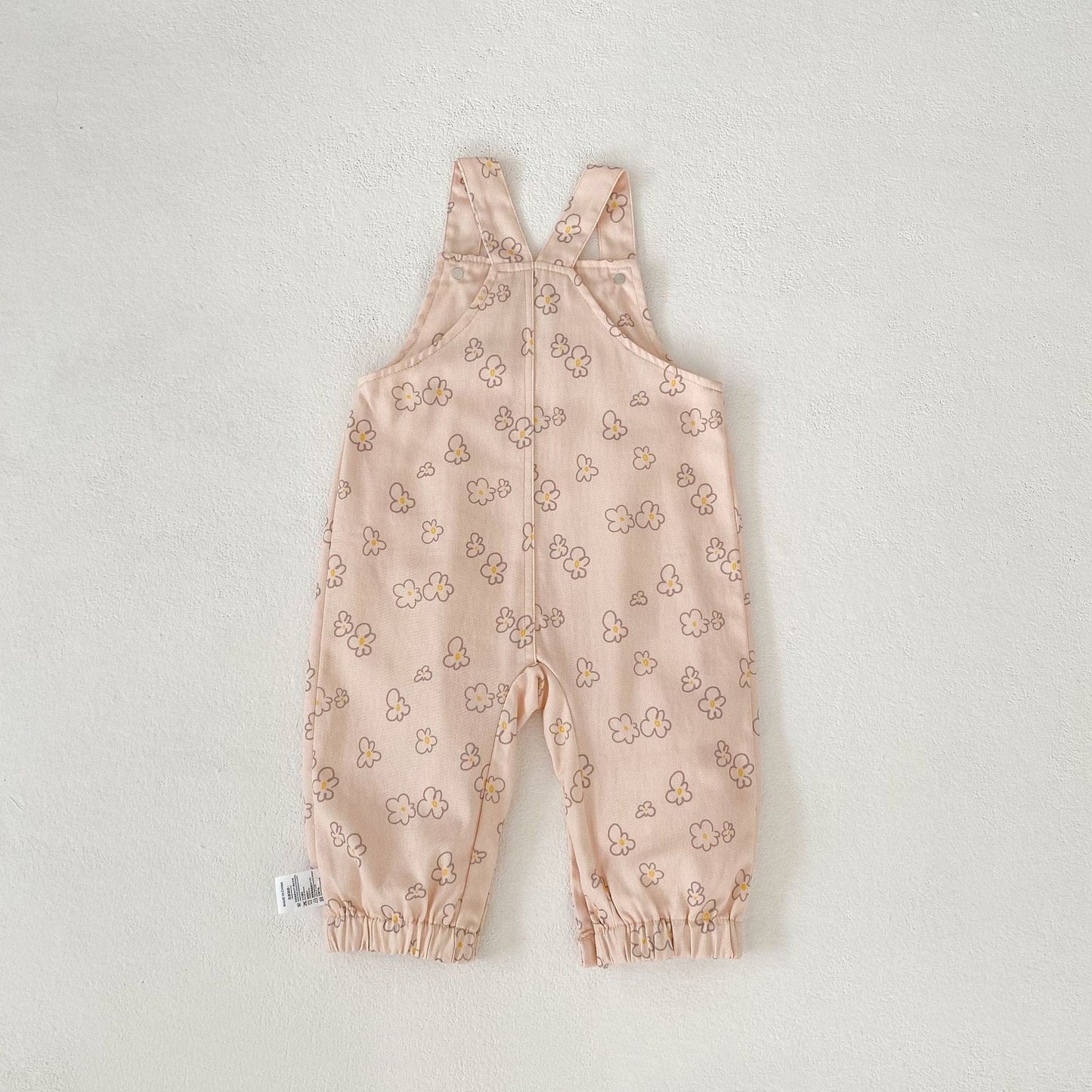 サロペットパンツ・サスペンダーパンツ 花柄プリントサロペットロンパース【mh0010856】