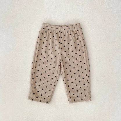 ロングパンツ・スウェットパンツ ドット柄コーデュロイパンツ【mh0011078】