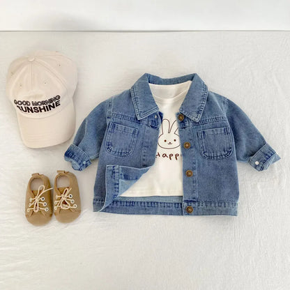 ショートコート・ジャケット・ジャンパー 定番シンプルデニムジャケット【mh0011081】