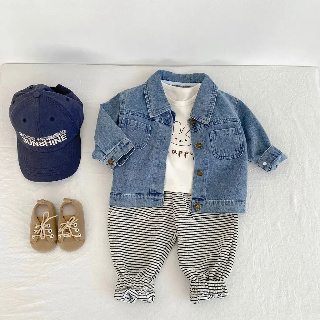 ショートコート・ジャケット・ジャンパー 定番シンプルデニムジャケット【mh0011081】