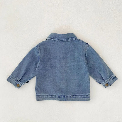 ショートコート・ジャケット・ジャンパー 定番シンプルデニムジャケット【mh0011081】