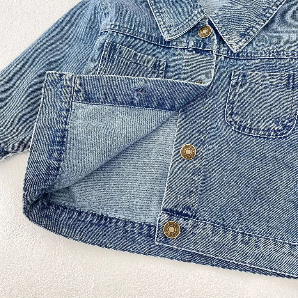 ショートコート・ジャケット・ジャンパー 定番シンプルデニムジャケット【mh0011081】