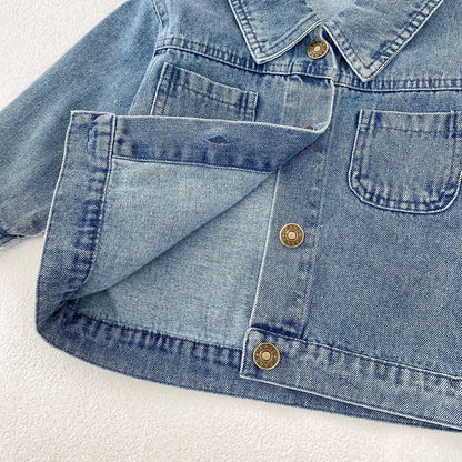 ショートコート・ジャケット・ジャンパー 定番シンプルデニムジャケット【mh0011081】