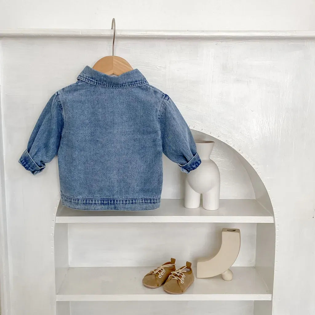 ショートコート・ジャケット・ジャンパー 定番シンプルデニムジャケット【mh0011081】