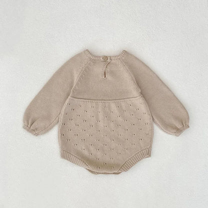 長袖ロンパース レースニット長袖ロンパース【mh0011084】