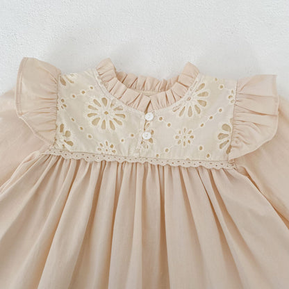 長袖ロンパース Princess Lace Romper Dress プリンセス レース ロンパース ワンピース【mh0012172】
