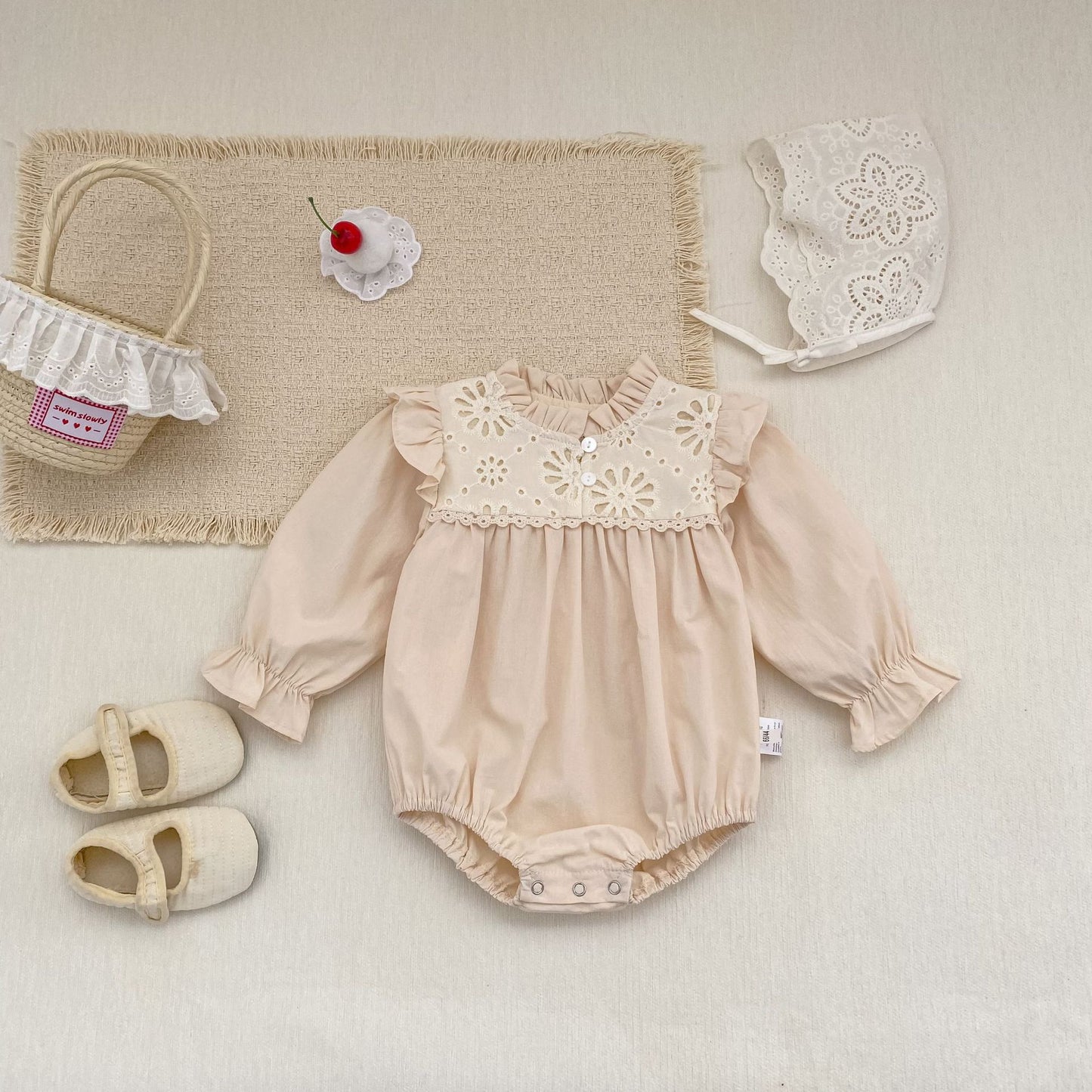 長袖ロンパース Princess Lace Romper Dress プリンセス レース ロンパース ワンピース【mh0012172】