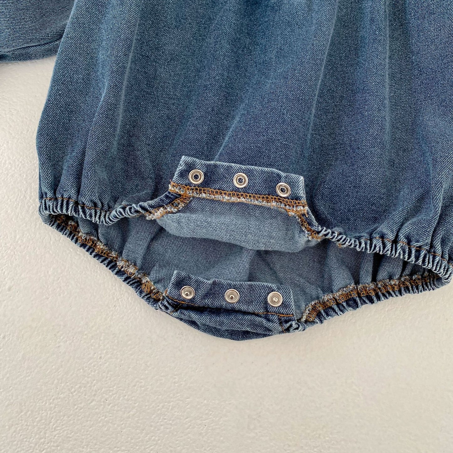 長袖ロンパース Princess Long-Sleeve Denim Romper プリンセス デニム 長袖ロンパース【mh0012184】