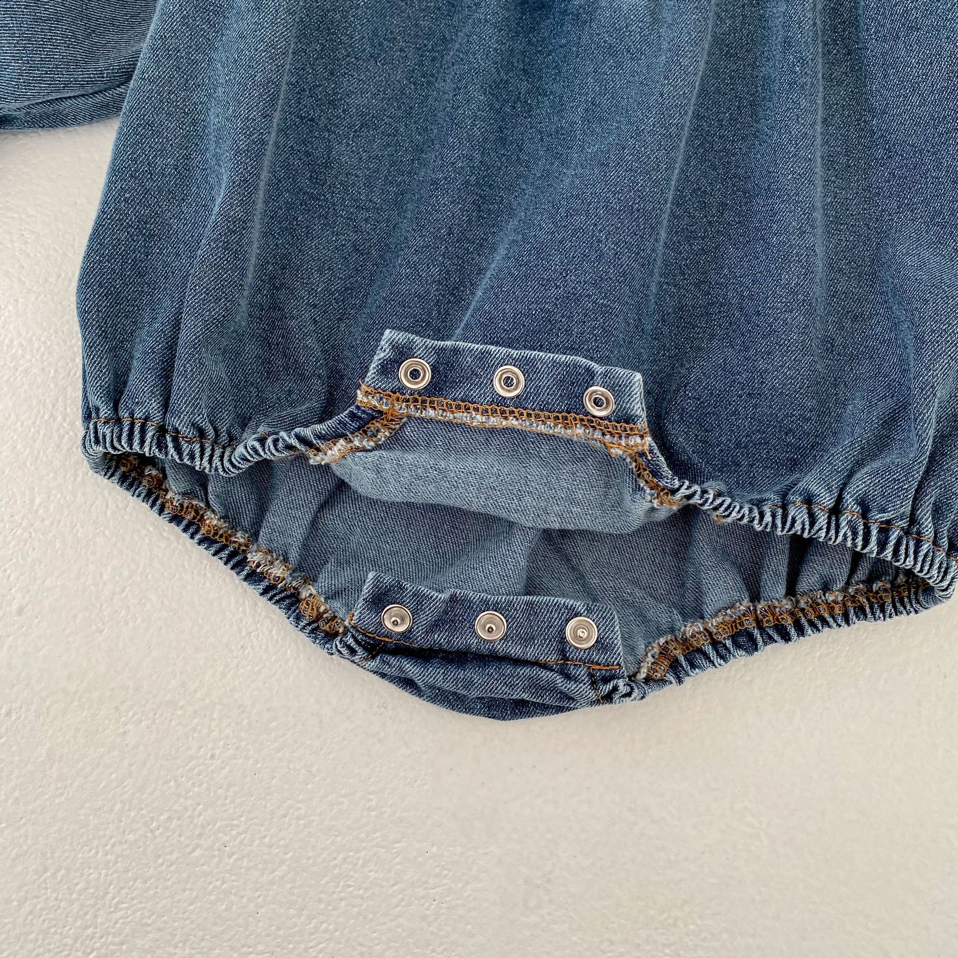 長袖ロンパース Princess Long-Sleeve Denim Romper プリンセス デニム 長袖ロンパース【mh0012184】