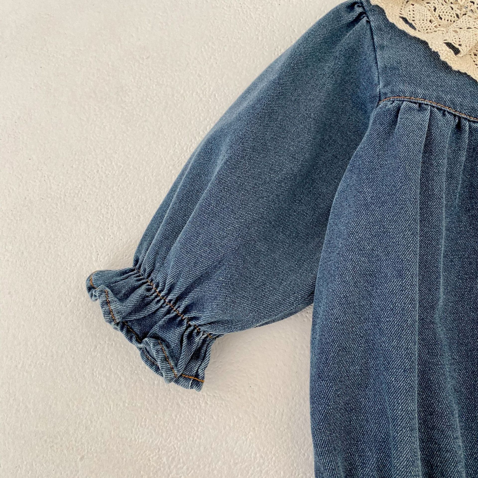 長袖ロンパース Princess Long-Sleeve Denim Romper プリンセス デニム 長袖ロンパース【mh0012184】