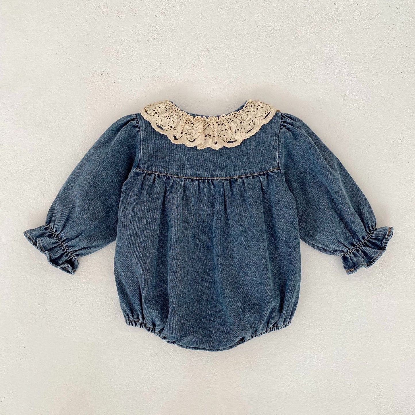 長袖ロンパース Princess Long-Sleeve Denim Romper プリンセス デニム 長袖ロンパース【mh0012184】