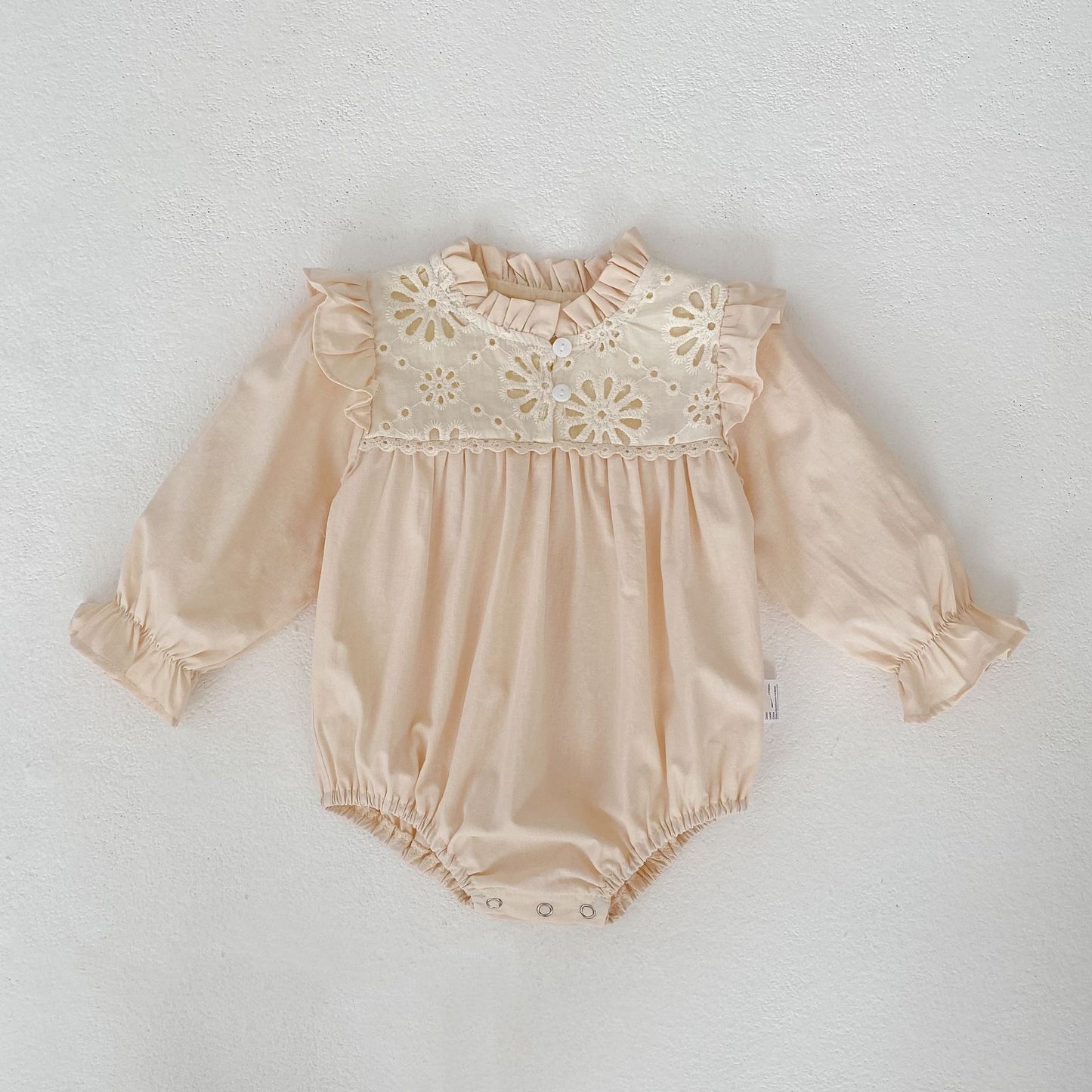 長袖ロンパース Rompers / 66cm Princess Lace Romper Dress プリンセス レース ロンパース ワンピース【mh0012172】