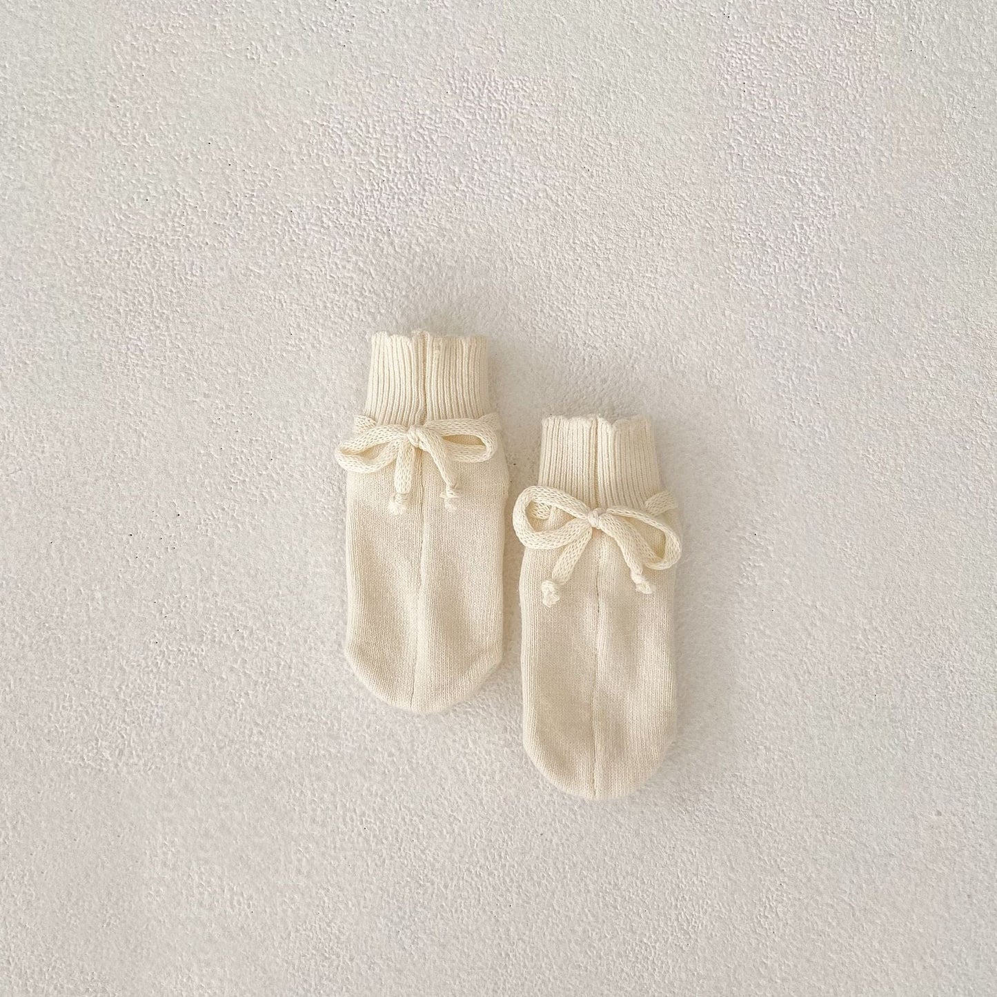 長袖ロンパース socks / 66cm フリル襟長袖ニットロンパース/リボンソックス靴下【mh0010844】