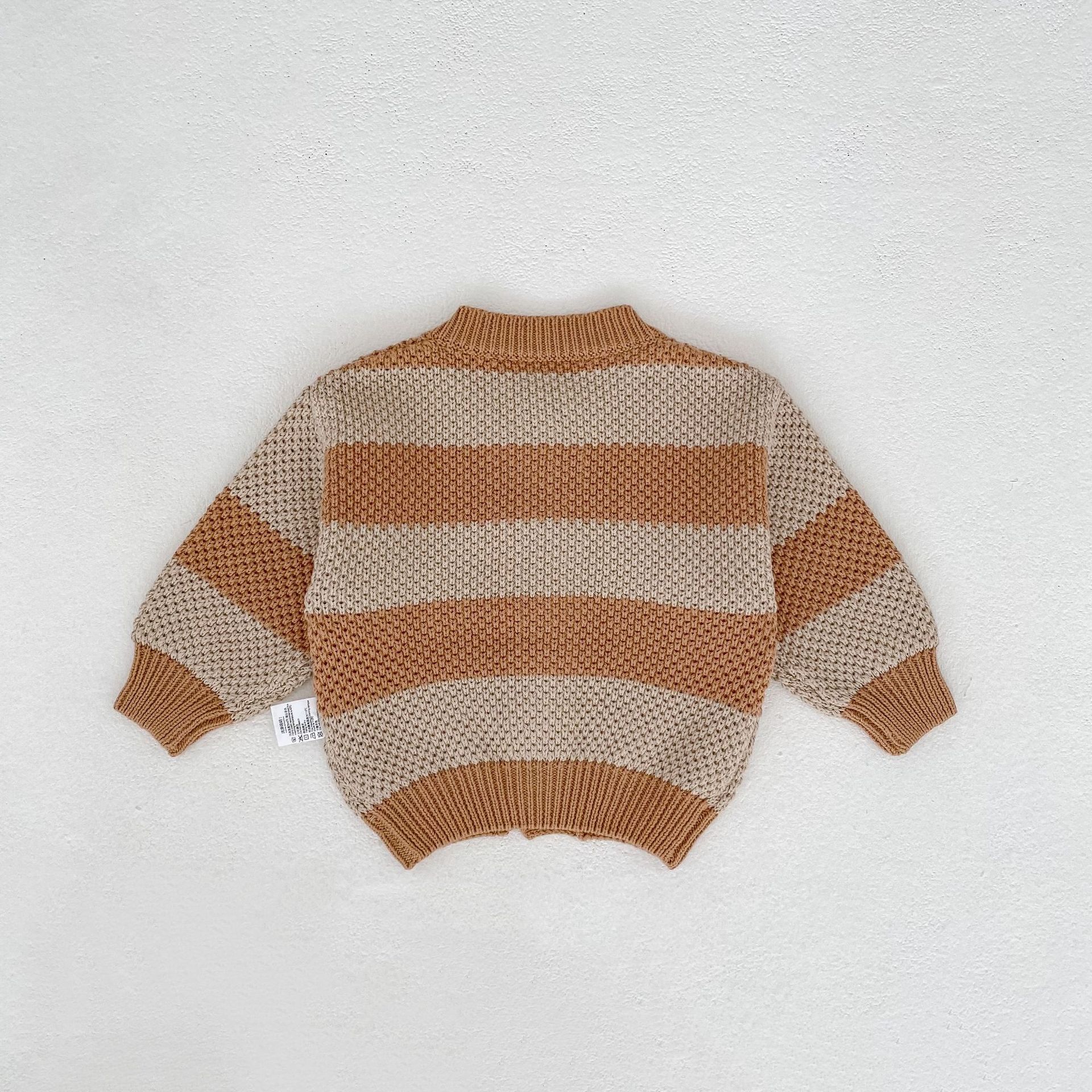 カーディガン・パーカー Striped Cotton Knitted Cardigan ボーダー コットン ニット カーディガン【mh0012177】