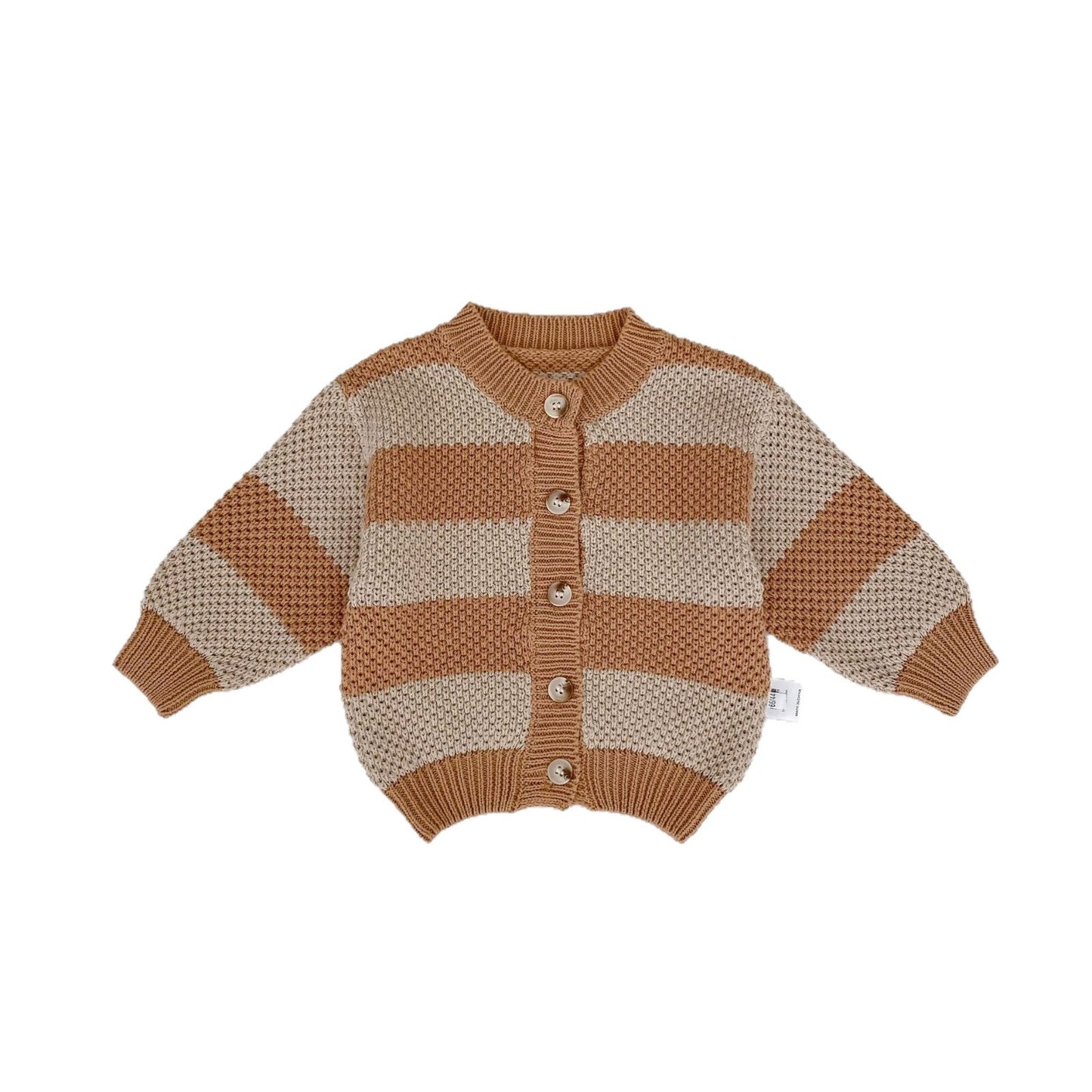 カーディガン・パーカー Striped Cotton Knitted Cardigan ボーダー コットン ニット カーディガン【mh0012177】