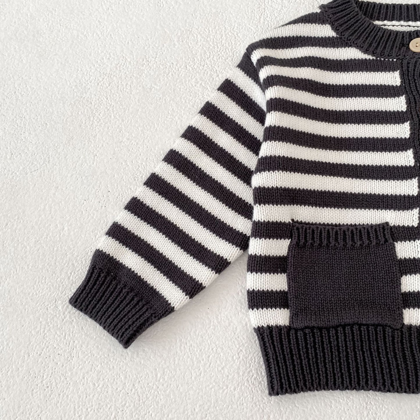 カーディガン・パーカー Striped Knitted Cardigan ボーダー ニット カーディガン【mh0012183】