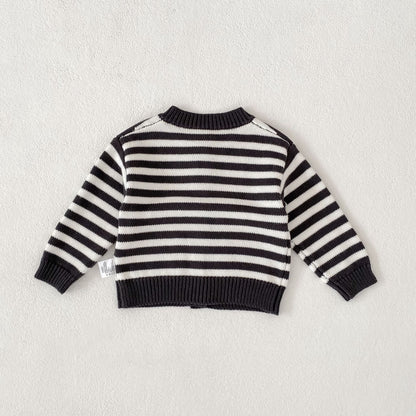 カーディガン・パーカー Striped Knitted Cardigan ボーダー ニット カーディガン【mh0012183】