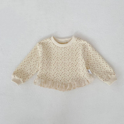 長袖パジャマ Waffle Printed Sweatshirt & Pants Set ワッフル プリント スウェット セットアップ【mh0012163】